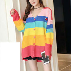 Rainbow Knitted Boring Sweater