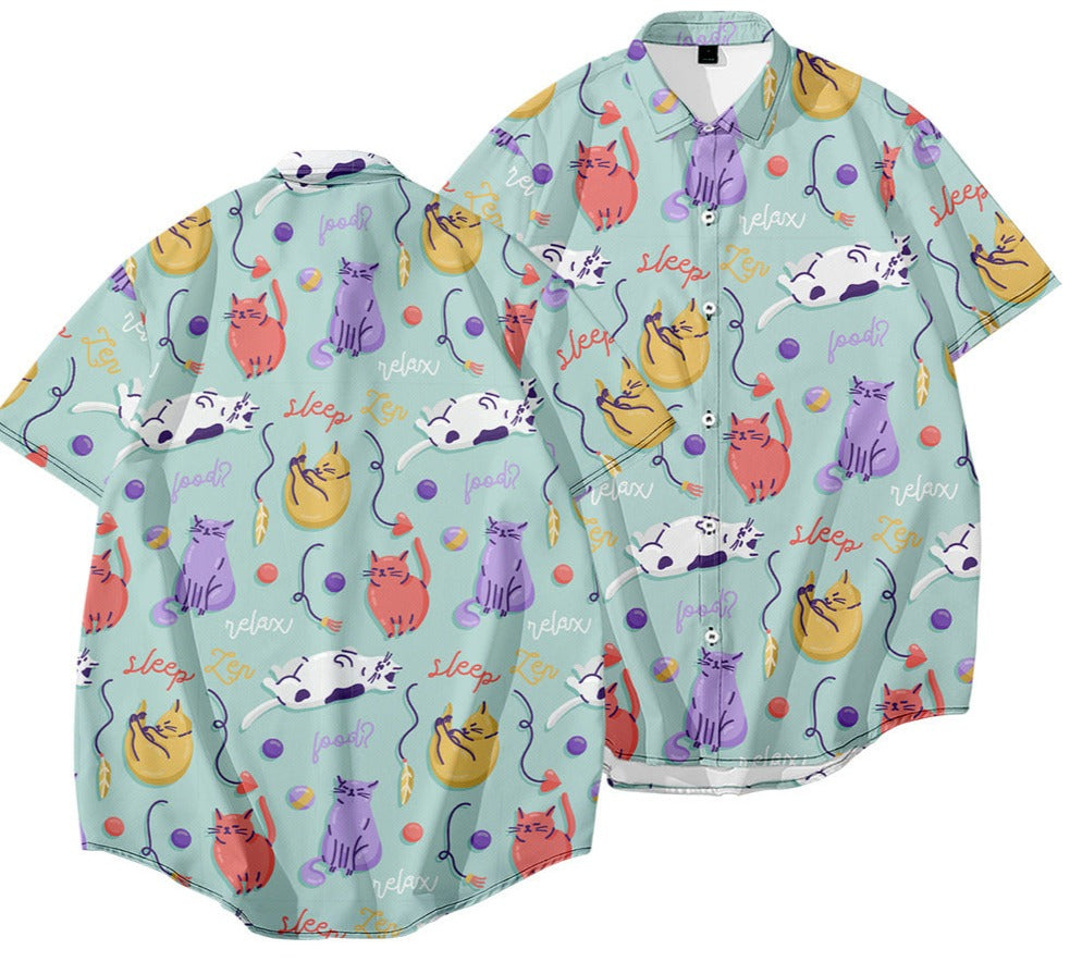 Cosmic Cat Short Sleeve Shirt