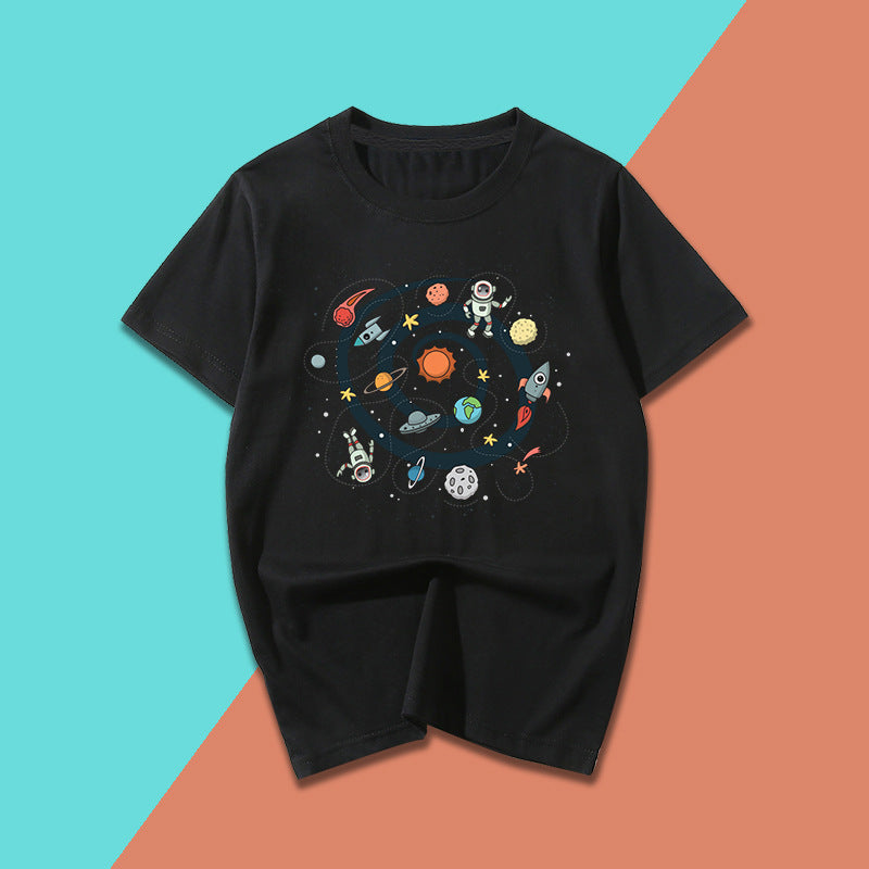 Solar System Cartoon T-shirt