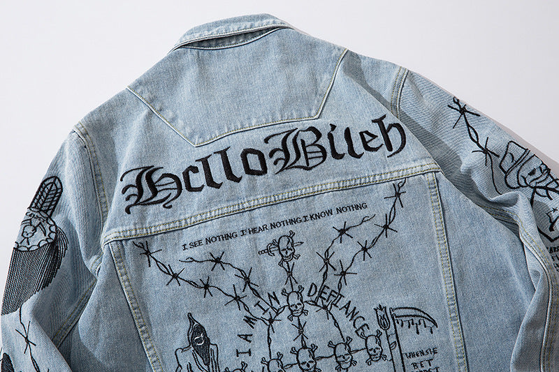 Hello Bileh Demon Denim Jacket