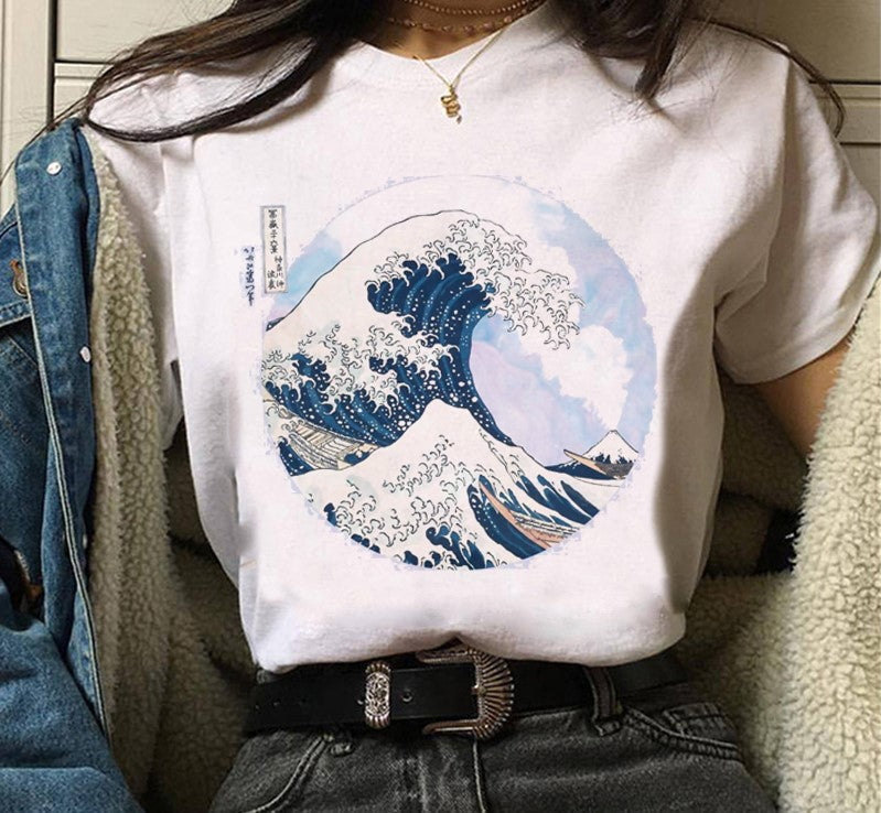 The Big Wave Style Vaporwave T-Shirt