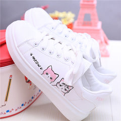 Meow Lovely PU Vegan Sneakers