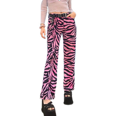 Aesthetics Pink Zebra Long Pants