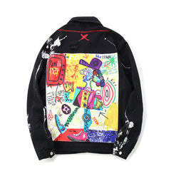 Funny Illustration Denim Jacket