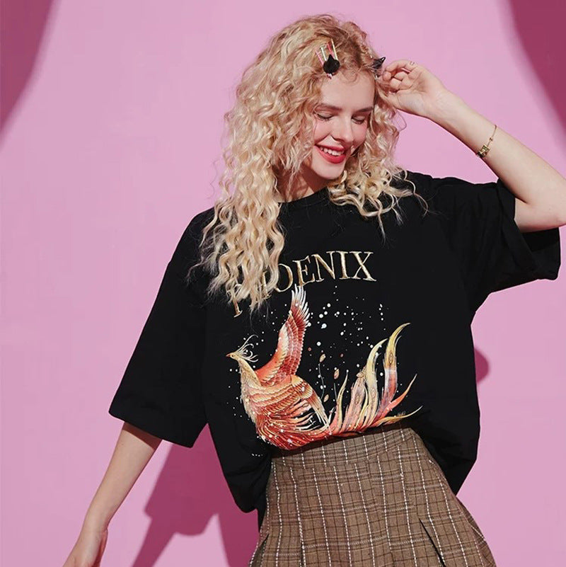 Phoenix Loose Print T-Shirt