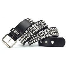 Grunge Pyramid Rivet PU Vegan Belt