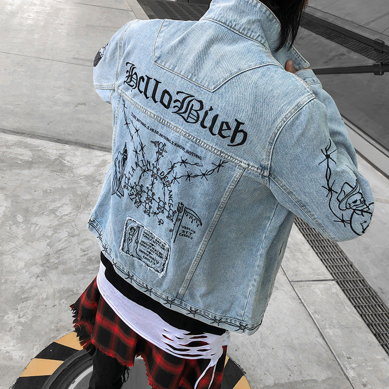 Hello Bileh Demon Denim Jacket