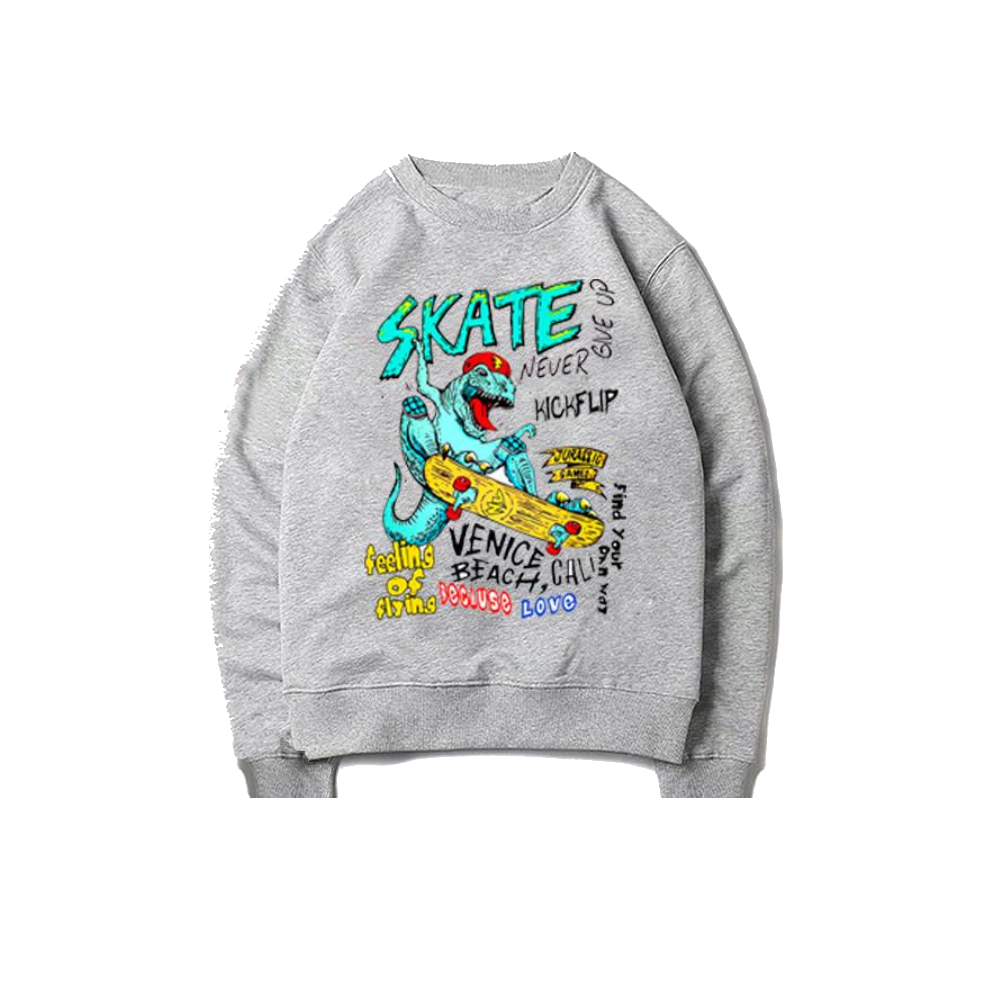 Dinosaur Skateboard Sweatshirt