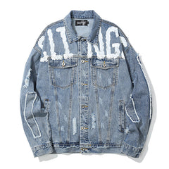 Graffiti Denim Scrap Jacket