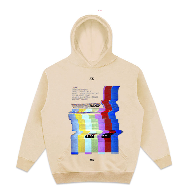 No Signal Tv Multicolor Steet Fashion Hoodie