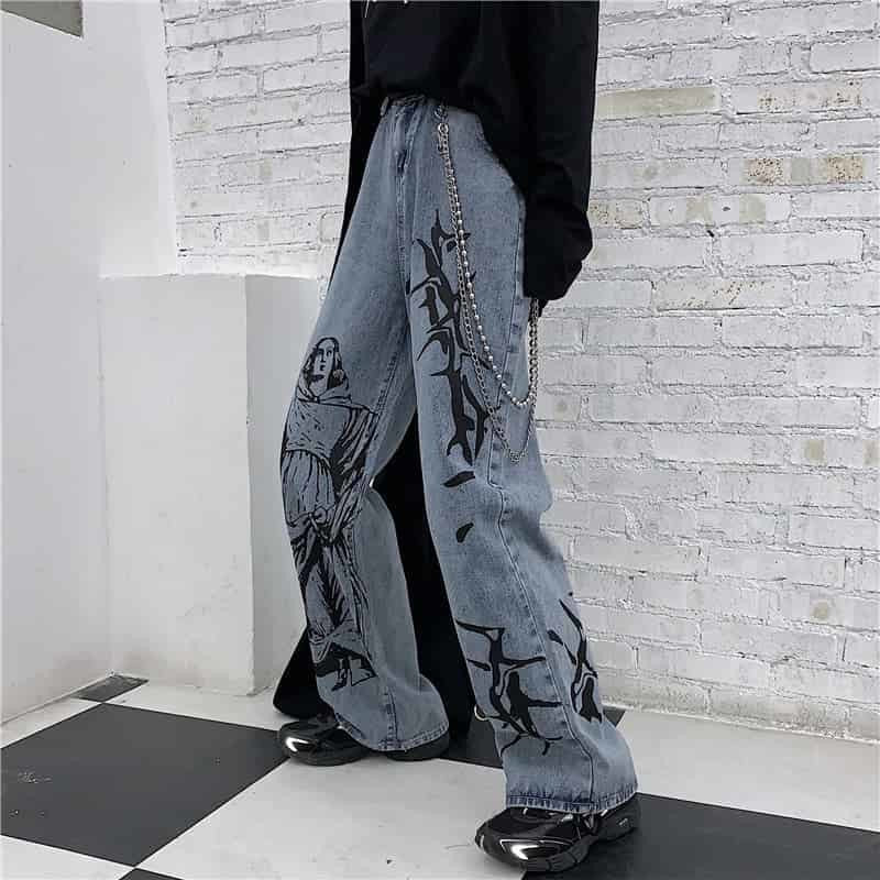 Life's Thorns Wide Leg Jeans