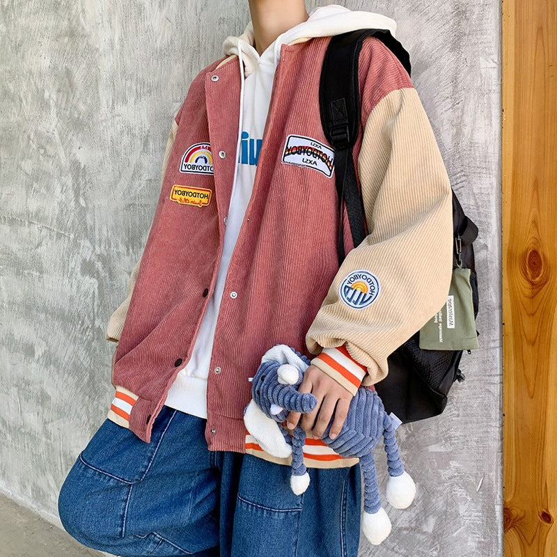 Two Color Block Jacket Bomber