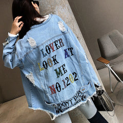 Lover Look At Me Denim Jacket