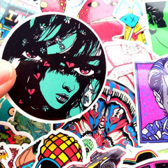 Colorful Grafitti Stickers Pack