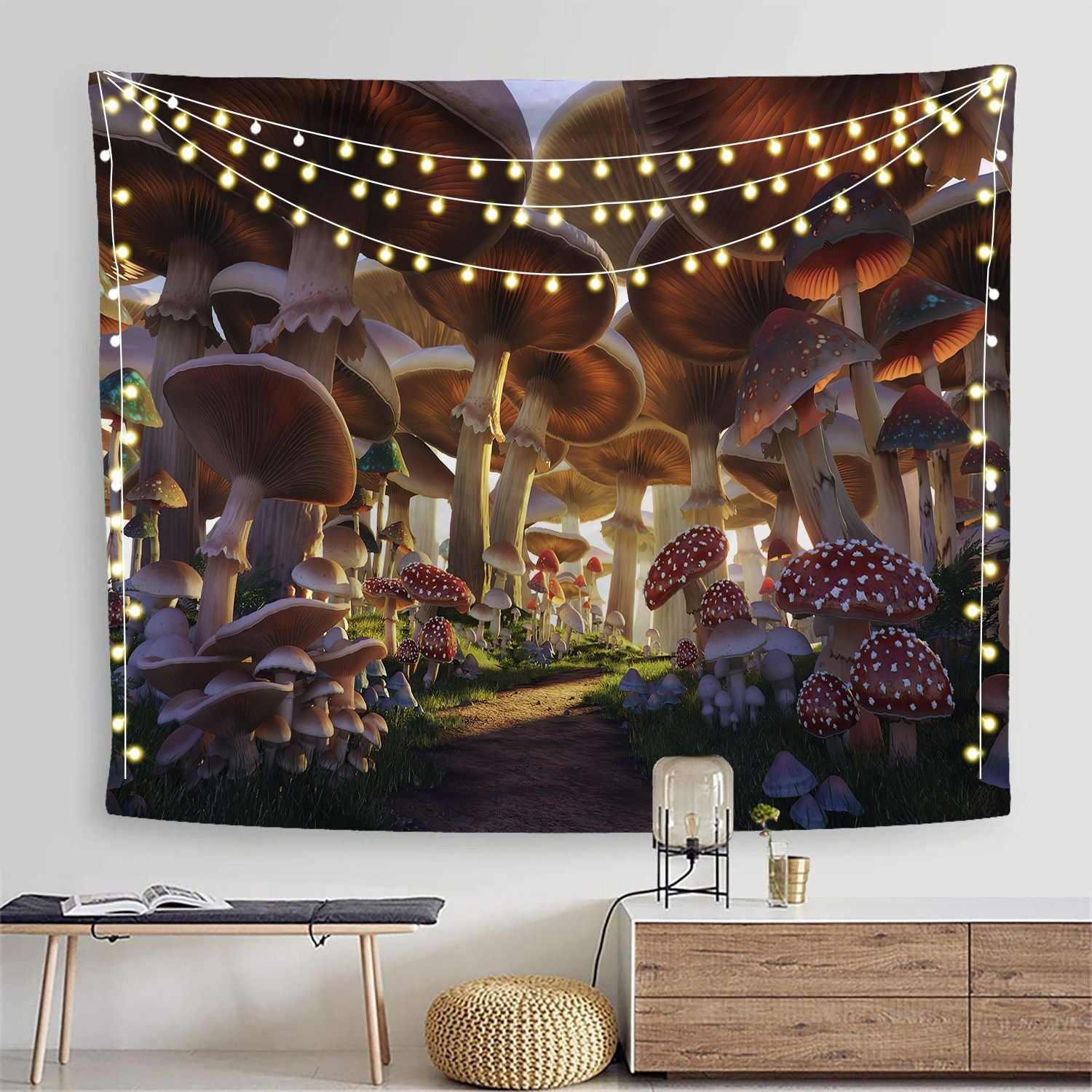 Psychedelic Mushroom Tapestry Wall