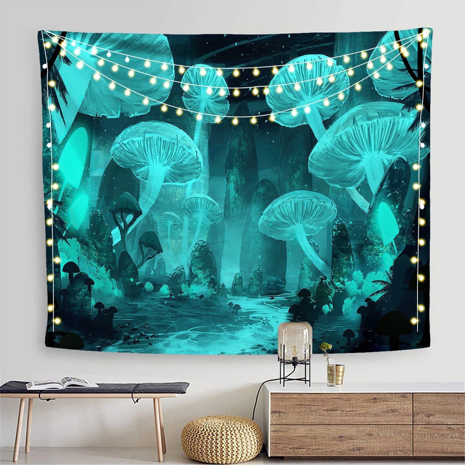 Psychedelic Mushroom Tapestry Wall