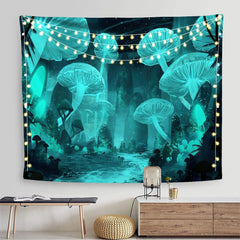 Psychedelic Mushroom Tapestry Wall