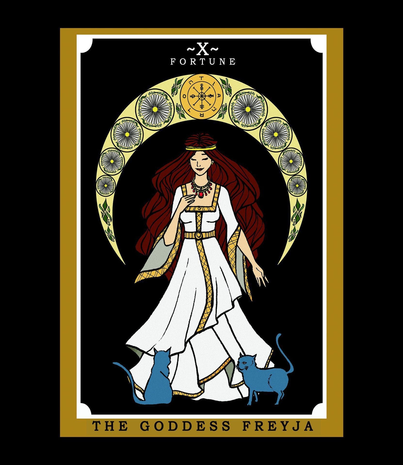 Tarot Cards and Goddess Tapestry