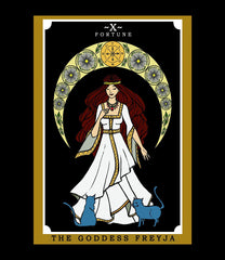 Tarot Cards and Goddess Tapestry