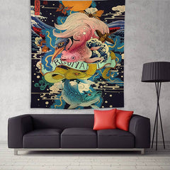 Japanese Style Tapestry Wall