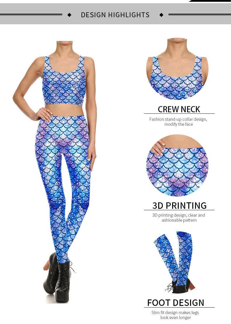 Mermaid Scale 3D Printing Suit