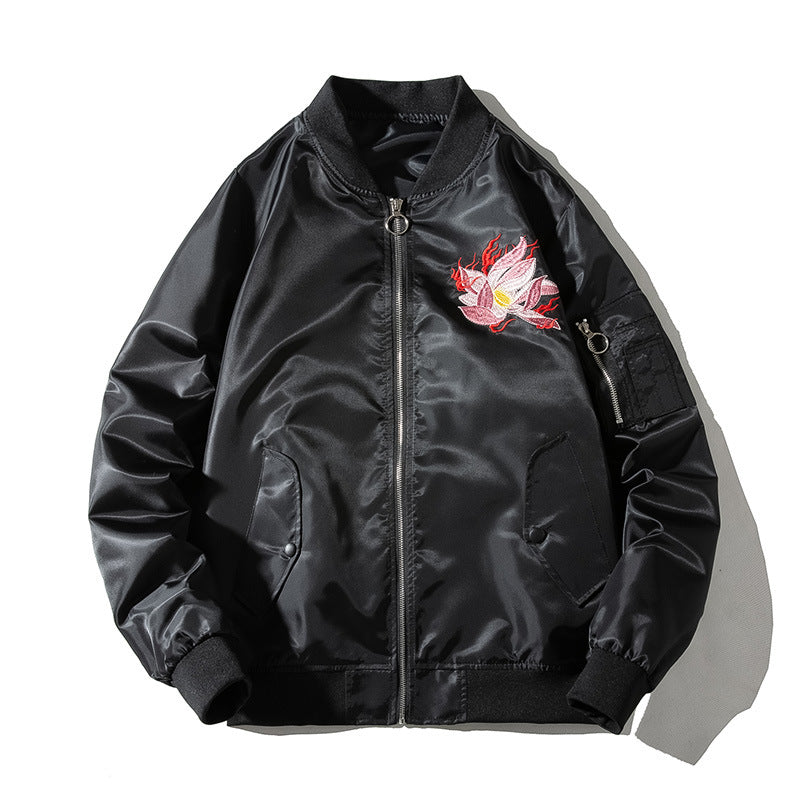 Samurai Embroidered Bomber Jacket