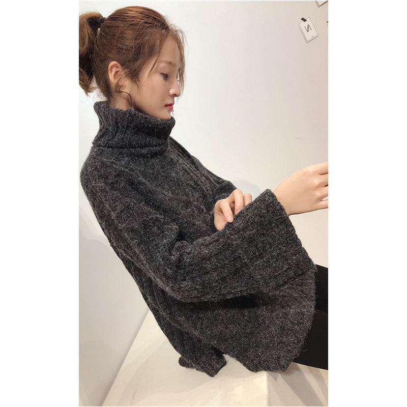 High Collar Pullover Sweater