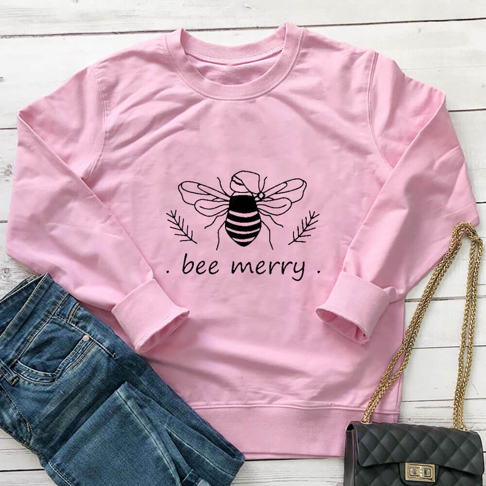 Bee Merry Vegan-friendly Sweatshirt