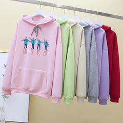 Pastel Color HELP Hoodie