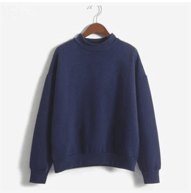 Pastel Color Simple Casual Sweatshirt