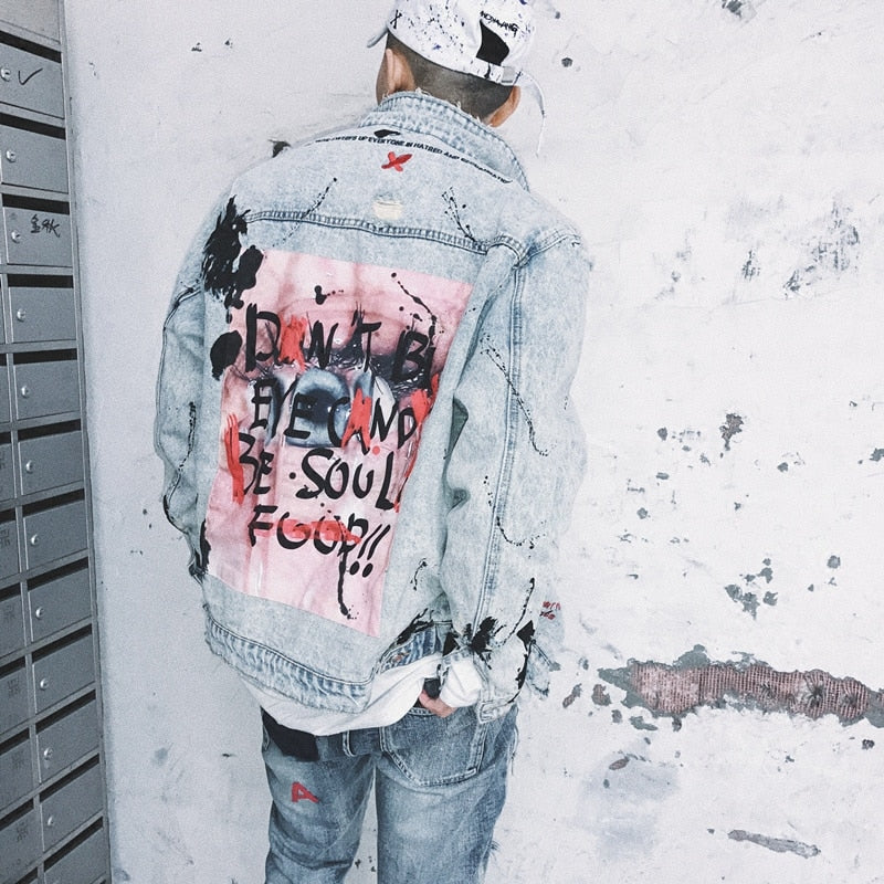 Graffiti Wall Denim Jacket