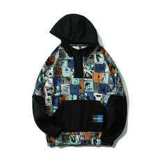 Printed Desianck Two-Piece Hoodie