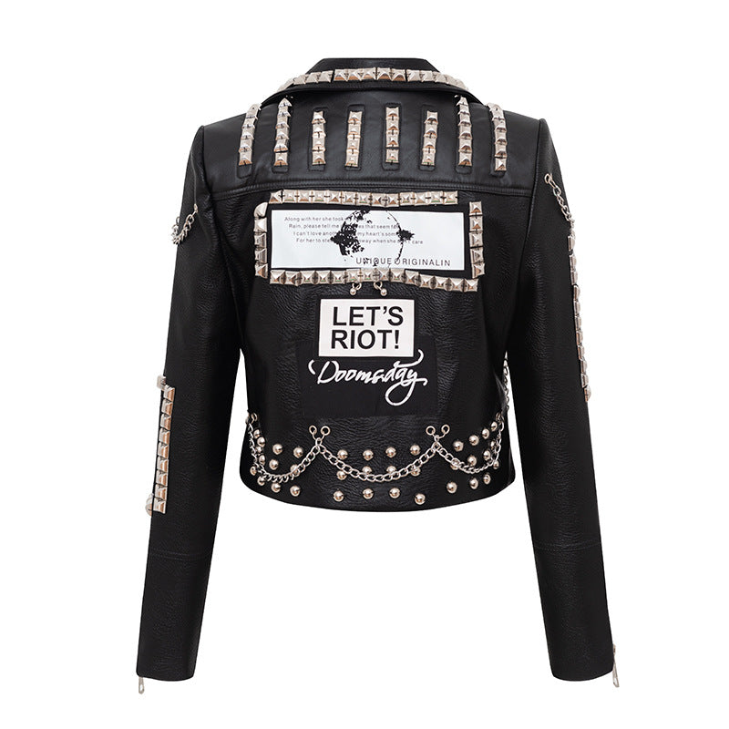 Let's Riot Jacket Motorcycle Vegan