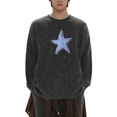 Star Loose Knitted Sweater