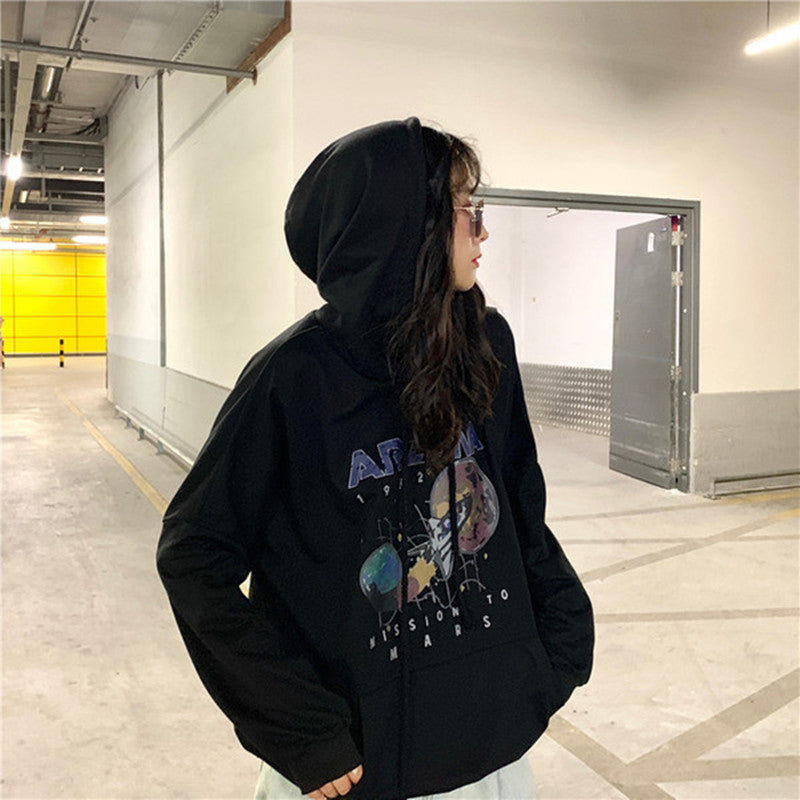 Arizona Printed Loose Hoodie