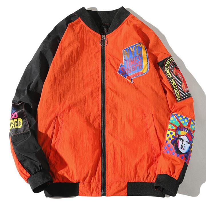 NYC Bomber Zipper Jacket