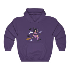 Witch In Broom Hoodie