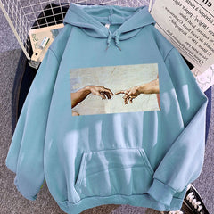 Creation of Adam, Michelangelo Hoodie