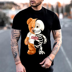 Skull Teddy Bear Skeleton T-Shirt