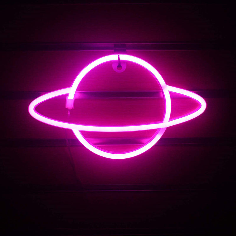 Saturn LED Wall Hanging Neon Modeling Lights