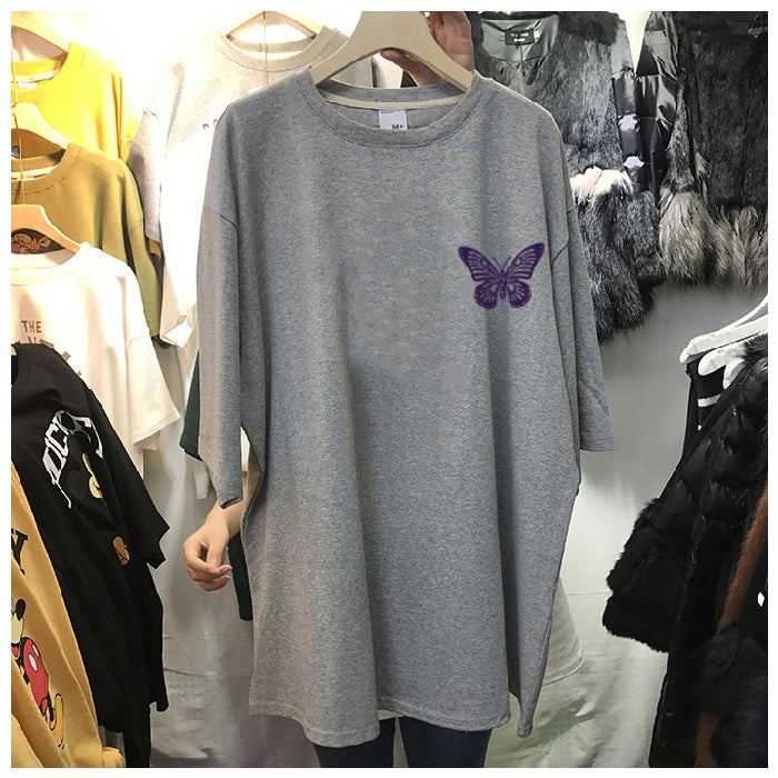 Purple Butterfly Oversize T-shirt