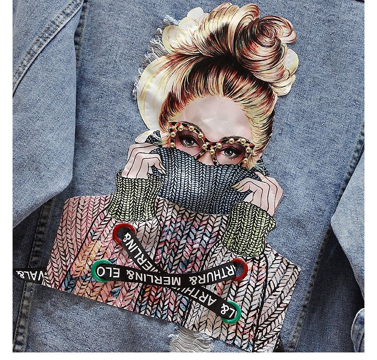 Pretty Girl Ripped Denim Jacket