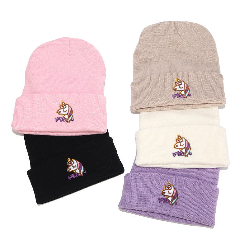 Unicorn Embroidered Kawaii Hat