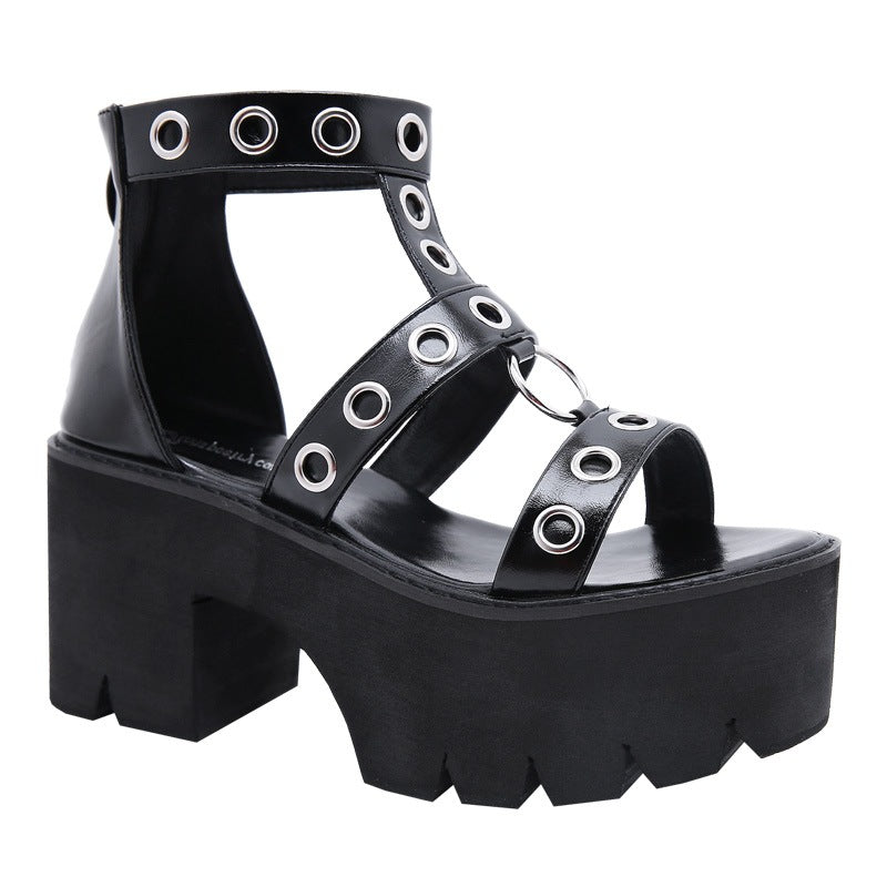 Metal Ring Vegan Sandals