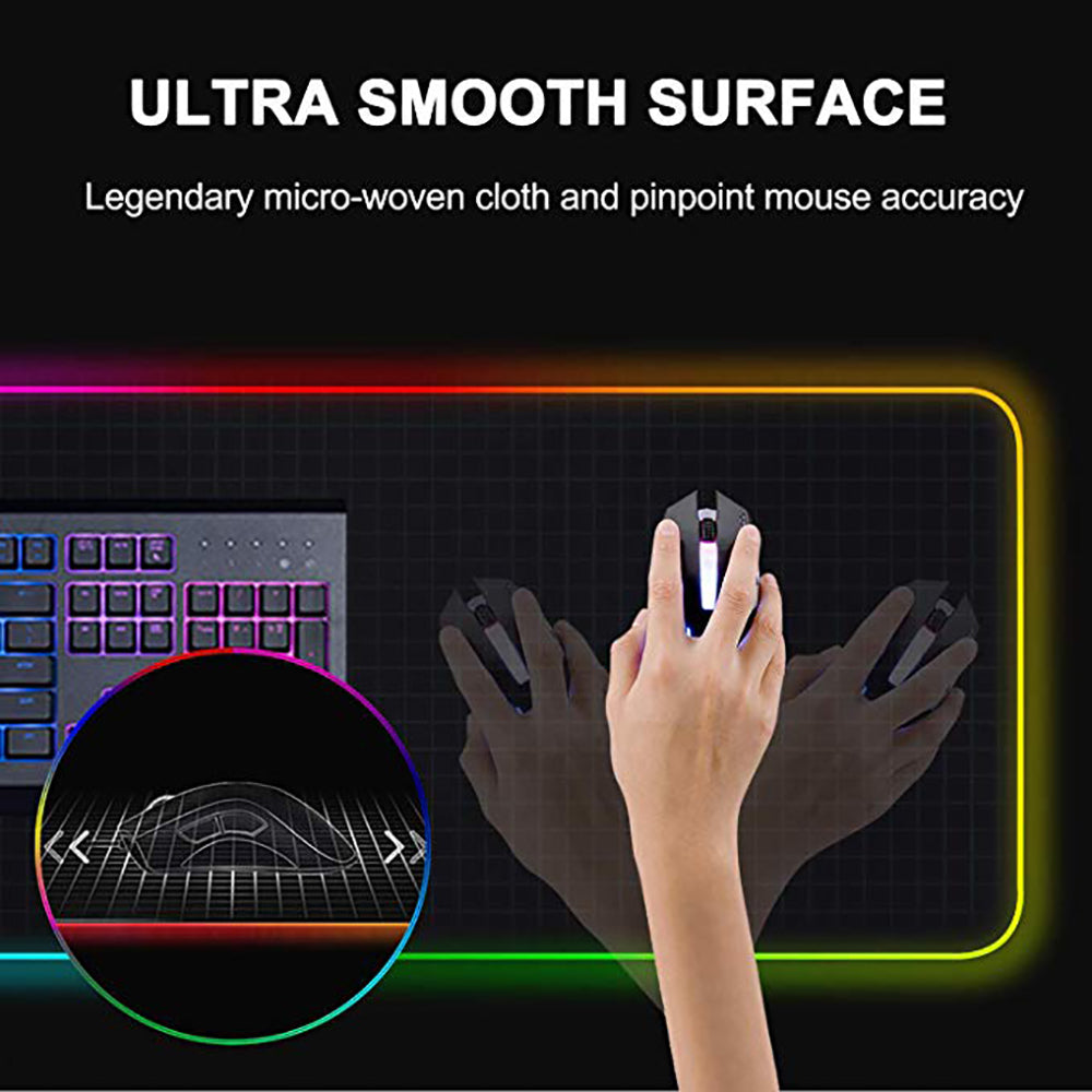 LED super large shiny mouse pad