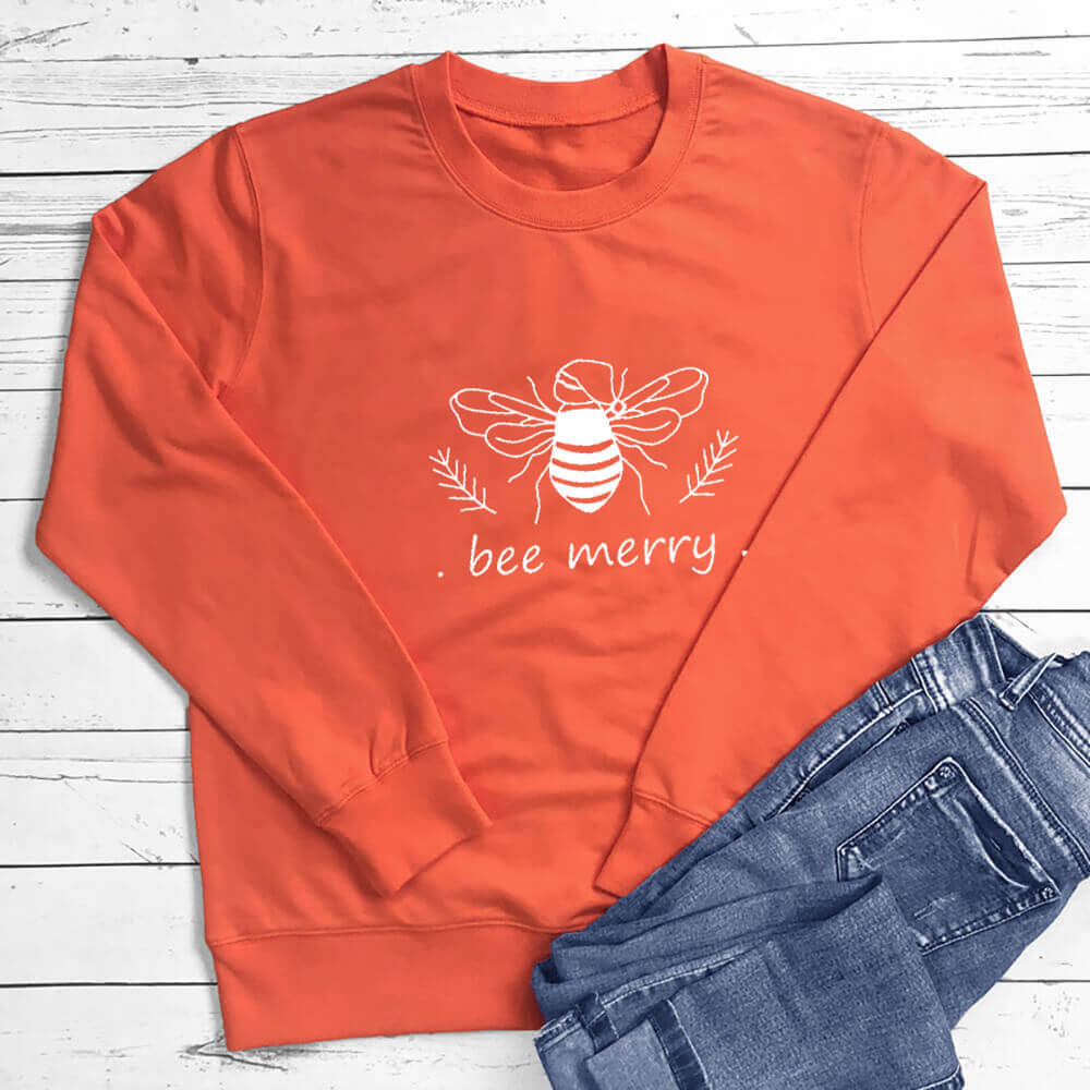 Bee Merry Vegan-friendly Sweatshirt