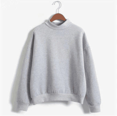 Pastel Color Simple Casual Sweatshirt