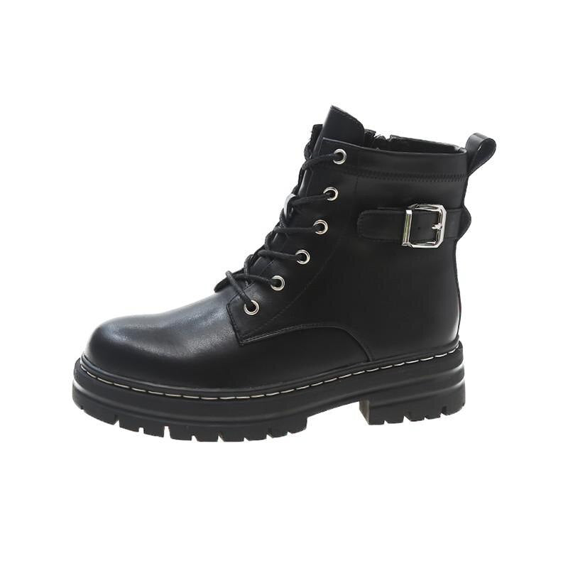 Black PU Vegan Leather Boots