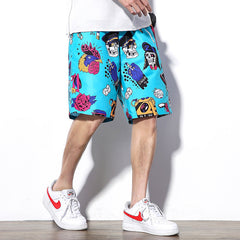 Retro Punk Waterproof Beach Shorts