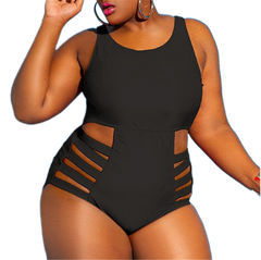 Solid Color Plus Size Swimsuits